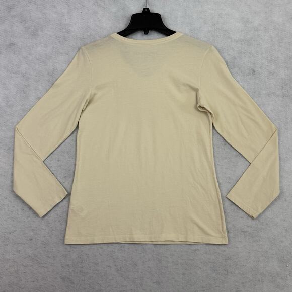 Life is Good Crusher Lite Leaf Tee Small Beige Long Sleeve Fall Shirt N32 - Picture 4 of 9